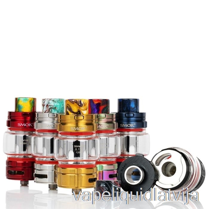 Smok Tfv16 Mesh Sub-ohm Tvertnes Melns Vape šķidrums